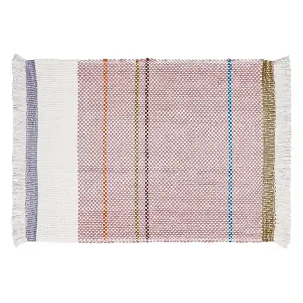 Individual de Algodón Con Línea de Colores 45 x 33 cm