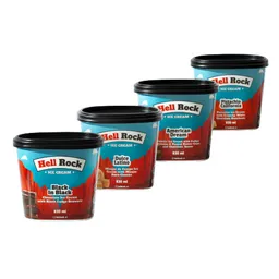 Hell Rock Pack de Helado 4 Sabores