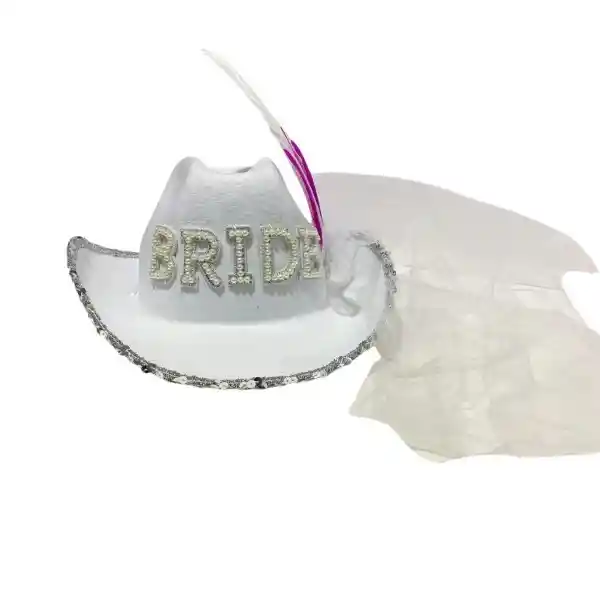 Gorro Bride Pluma y Velo