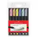 Faber Castell Marcador Punta Pincel Supersoft Pastel