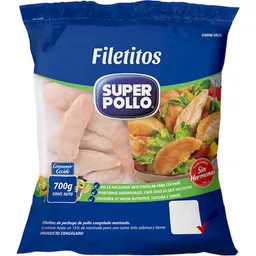 Super Pollo Filetitos  Congelado 700 Grs