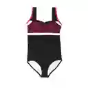 Traje de Baño Deportivo Copa Grande Fucsia Talla XXL Samia