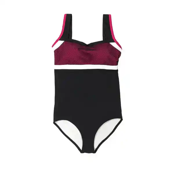 Traje de Baño Deportivo Copa Grande Fucsia Talla XXL Samia