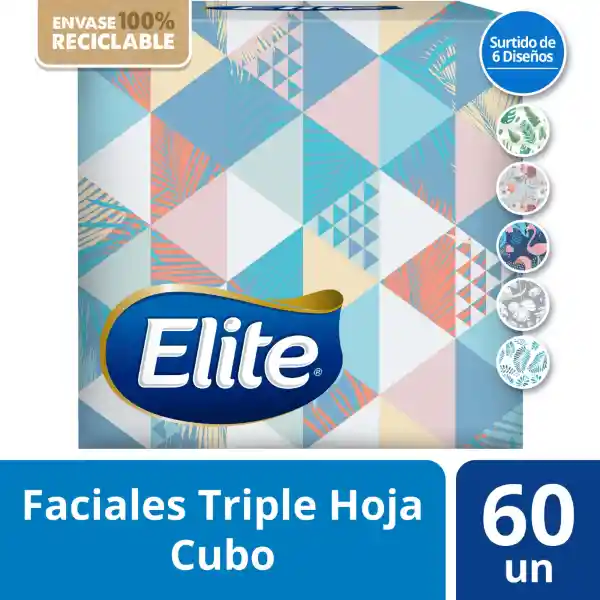 Elite Pañuelos Faciales Premium Triple Hoja