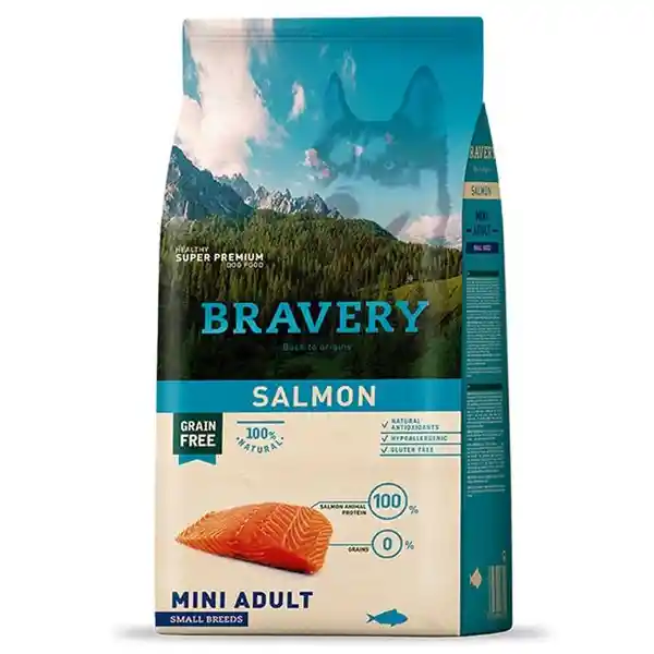 Bravery Alimento Para Perro Raza Pequeña Salmón
