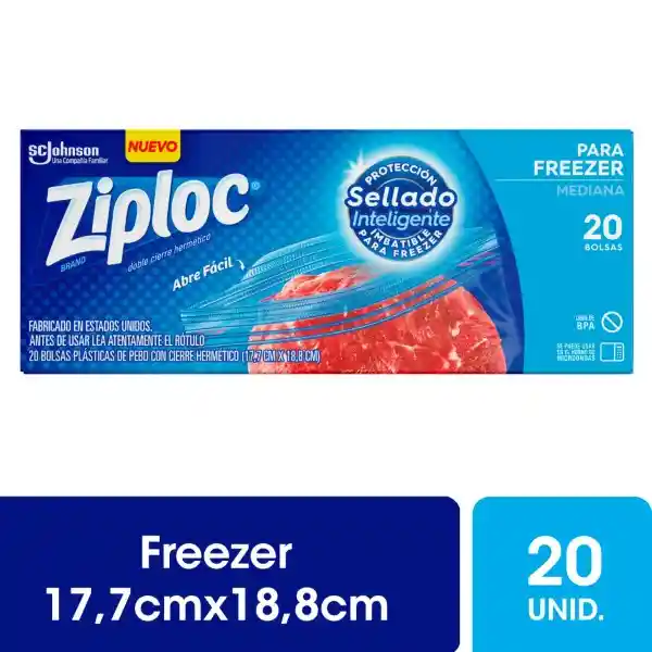 Ziploc Bolsa Frezeer Mediana
