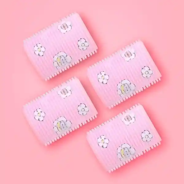 Set Tubos Para Cabello Rosa Miniso