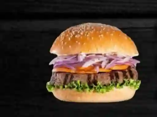 Hamburguesa Criolla con Papas Fritas