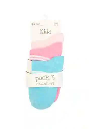 Pack de Calcetines Tobillero Kids Niña Colores Talla 34/36 - 641