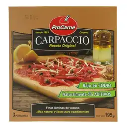 Procarne Carpaccio de Vacuno Congelado