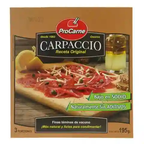 Procarne Carpaccio de Vacuno Congelado