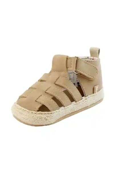 Sandalias Velcro New Born Niño Beige Talla 16 819
