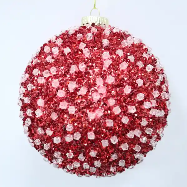 Esfera Xmas Rojo Cristales XL Ripley Home