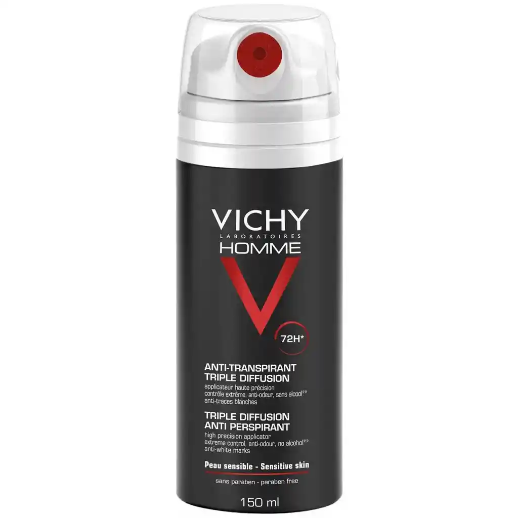 Vichy Homme Anti Transpirante Spray Triple Piel Sensible