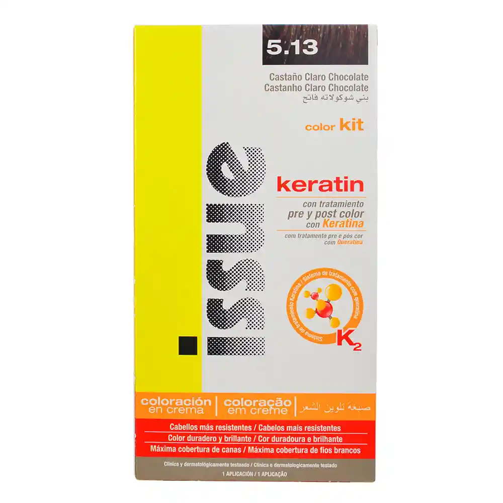 Issue Tinte Capilar Keratin 5.13 Castaño Claro Chocolate