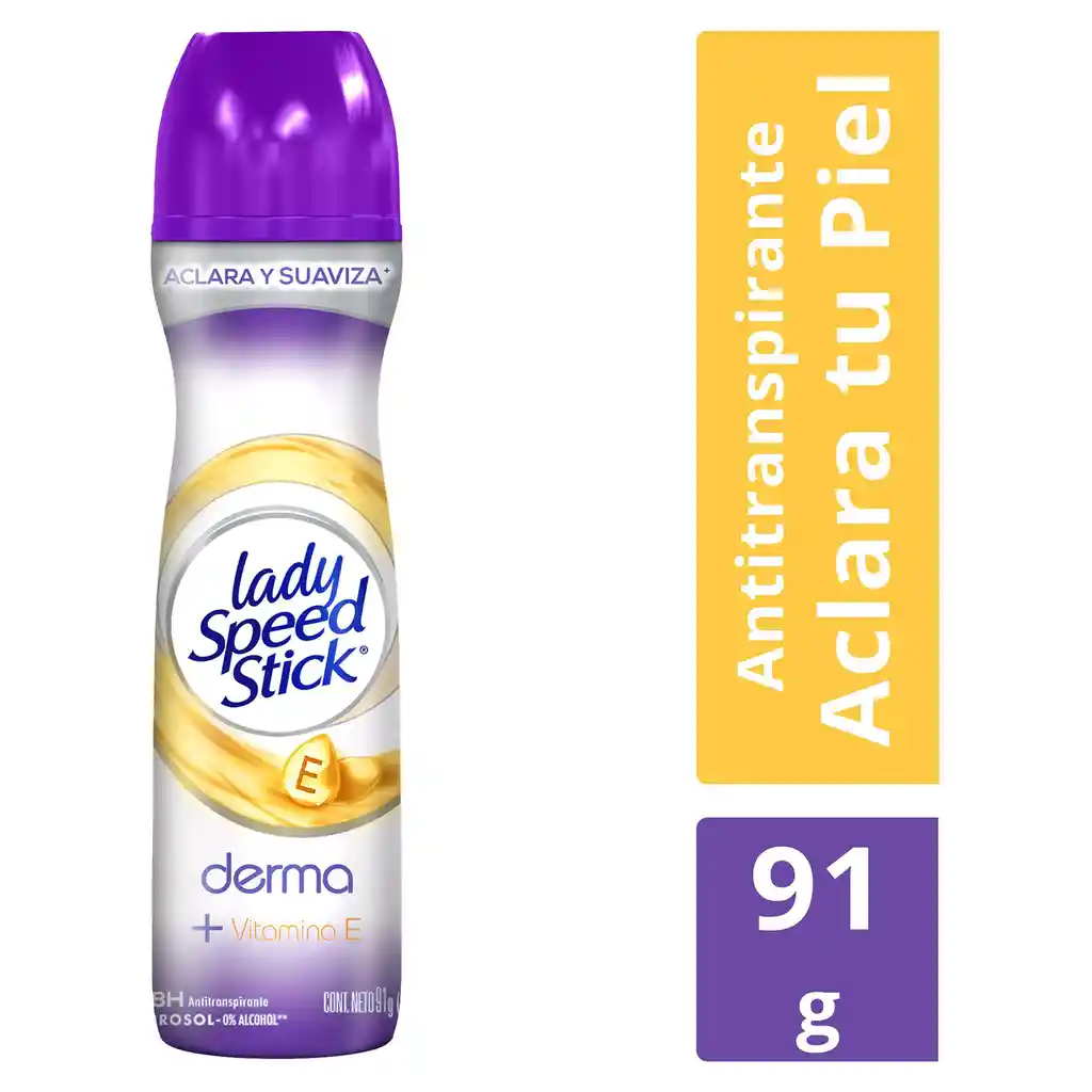 Lady Speed Stick Desodorante Derma + Vitamina E en Aerosol