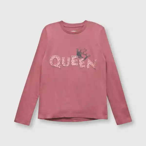 Polera de Niña Queen Dark Rose Talla 8A Colloky