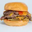 American Cheese Burger + Papitas