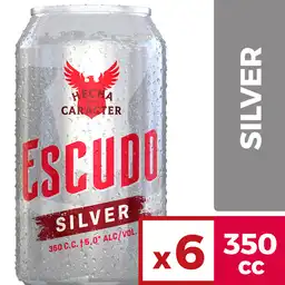 Escudo Cerveza Silver Lager en Lata