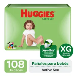 Huggies Pañal Active Sec XG
