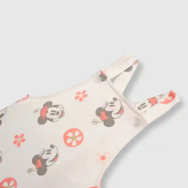 Jardinera Minnie Soft de Bebé Niña Pink Talla 6/9M Colloky