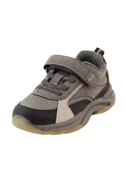 Zapatillas Sport Velcro Andante Niño Gris 26 880 Ficcus