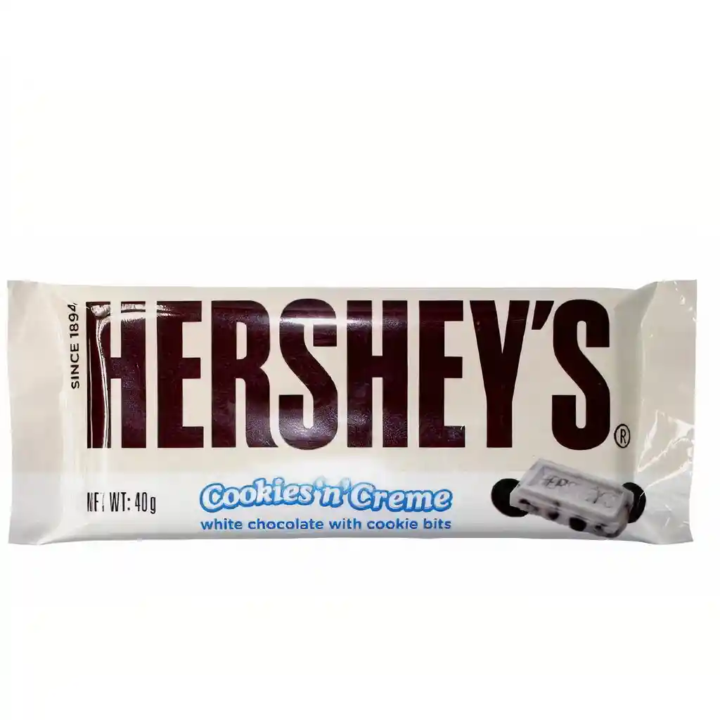 Hersheys Barra de Chocolate Cookies 'n' Creme