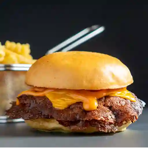 Cheese burger doble + fries