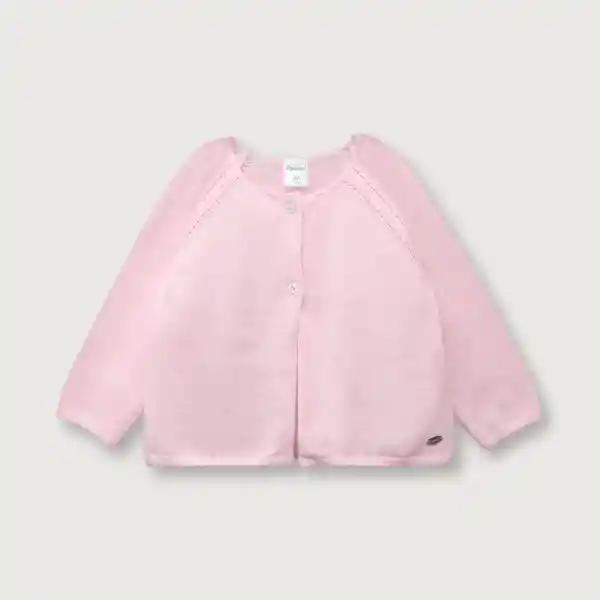 Chaleco Niña de Bebé Esencial Rosado Talla 3M Opaline