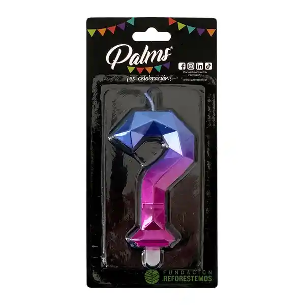 Palms Vela Biselada Diseño Signo Interrogación