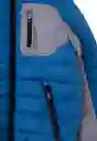 Abrigo Parka Kids Cosmic 264 Niño Azulino Talla 6 Años Ficcus