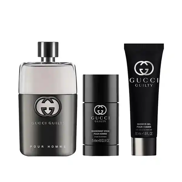 Gucci Guilty Set Perfume + Desodorante + Gel de Baño