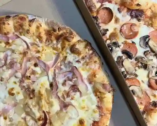 2 Pizzas Bebida Acompañamiento