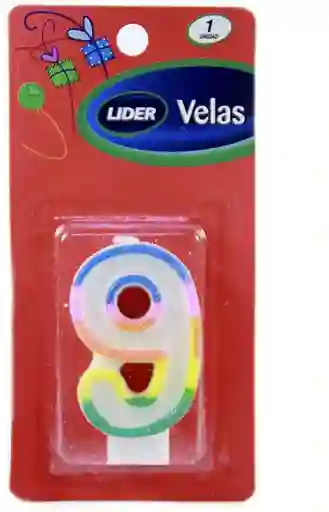 Líder Vela Número Brillan 9
