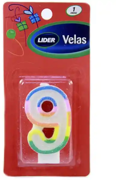 Líder Vela Número Brillan 9
