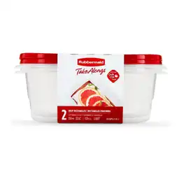 Rubbermaid Set Contenedor Tal Ruby 1.8 L
