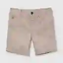 Bermuda Clásico De Bebé Niño Beige Talla 12/18m