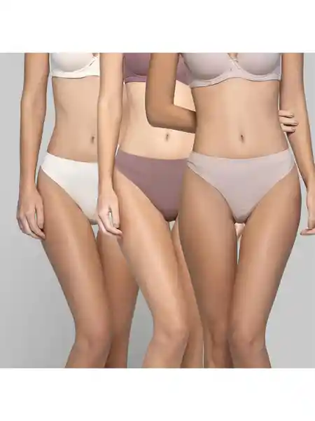 Intime Pack Calzones Colaless Nude L 96890MKP
