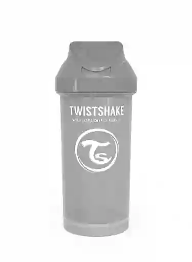 Twistshake Vaso Con Bombilla Straw Cup Gris Capacidad 360 mL