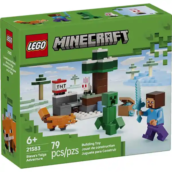 Lego Set de Construcción la Aventura de Steve en la Taiga 21583
