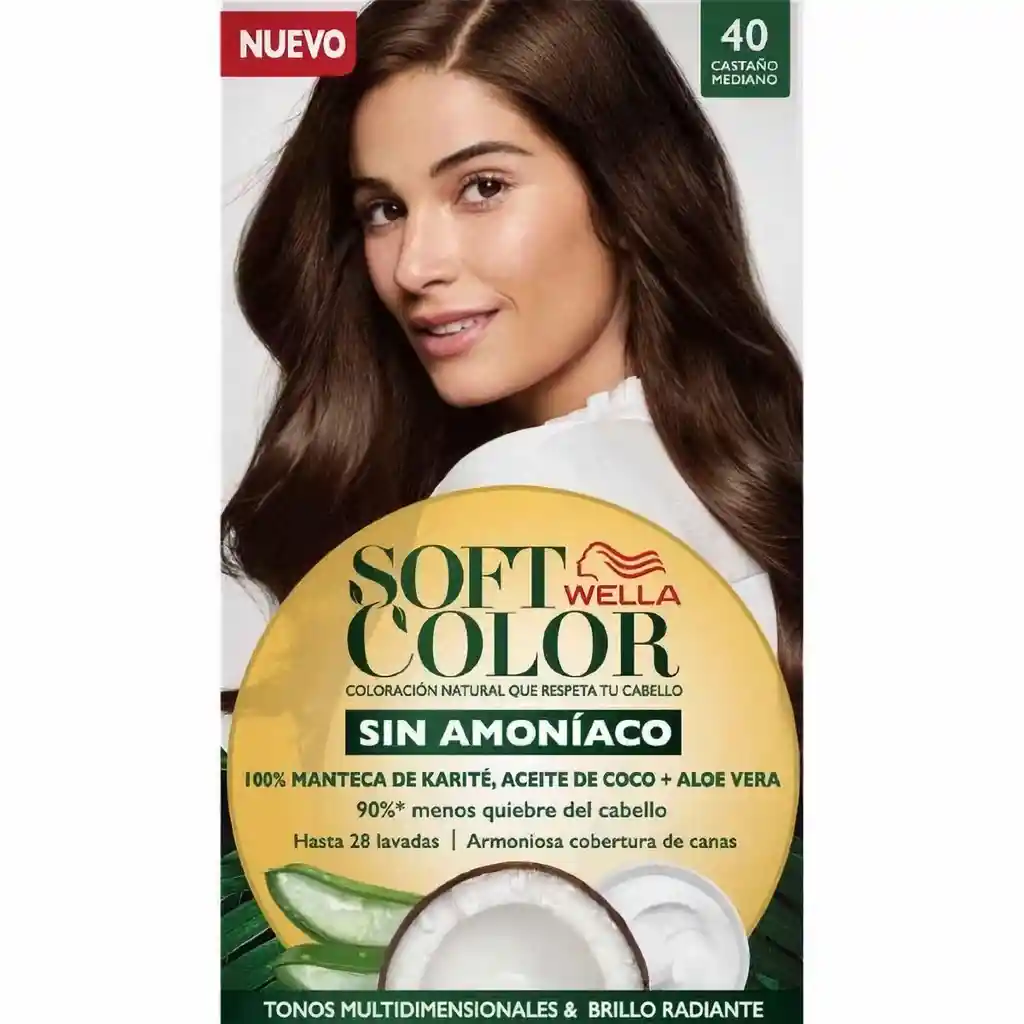 Soft Color Colorante para Cabello 40 Castaño Medio