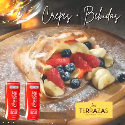 Dos Crepes Dulces + Bebidas