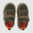 Zapatillas Luces Serpiente Niño Verde Musgo/Naranja T.26 Colloky