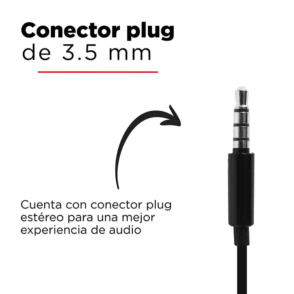 Miniso Audífonos De Cable 1317m Negro