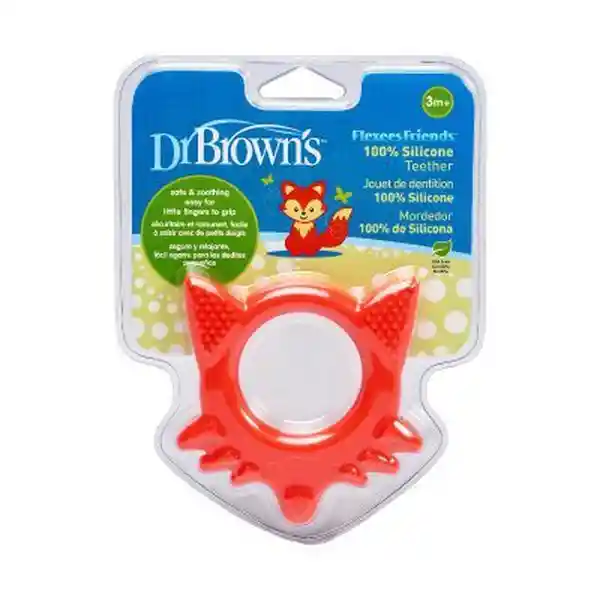 Dr. Browns Mordedor Flexible Zorro 3M+ Rojo TE003