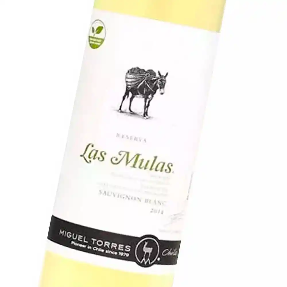 Las Mulas Vino Blanco Orgánico Sauvignon Blanc Reserva