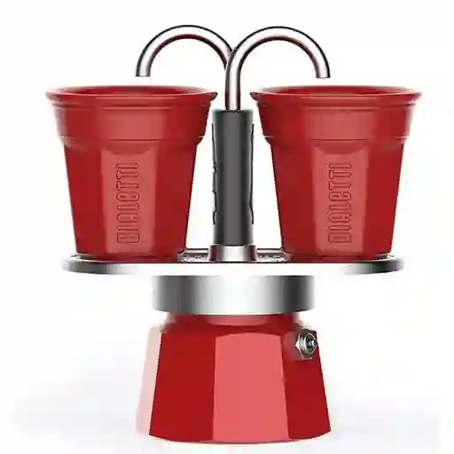 Bialetti Set Mini Express 2T Roja + Vasos
