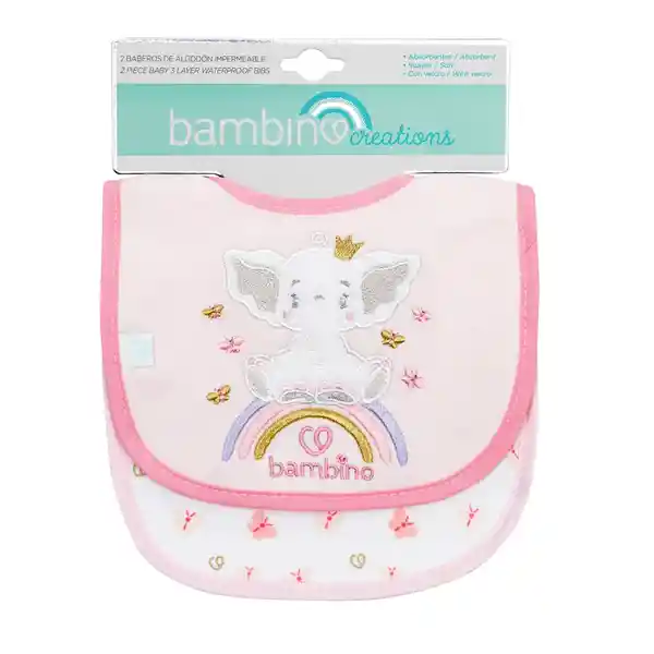 Bambino Babero Impermeable Niña Elefante