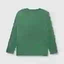 Polera Estampada de Niño Verde Musgo Talla 4A Colloky