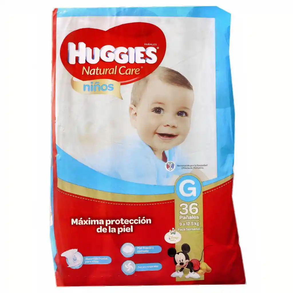 Huggies Pañal Desechable Natural Care Talla G